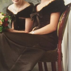 Jessica McClintock Chocolate Brown Gown